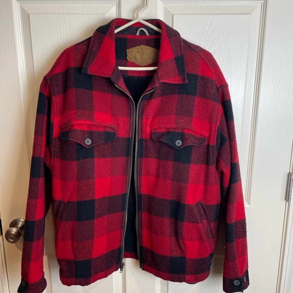 Woolrich vintage buffalo plaid insulated  Men's wool Jacket Medium